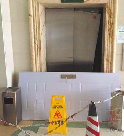 事发电梯已被封闭。网络截图