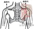 腰酸背痛按肩井